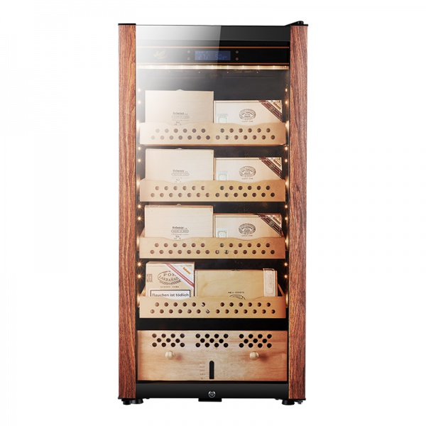 H80SX-U2K Digital Display Touch Screen Fridge Cigar Humidor Cedar Wood with Case