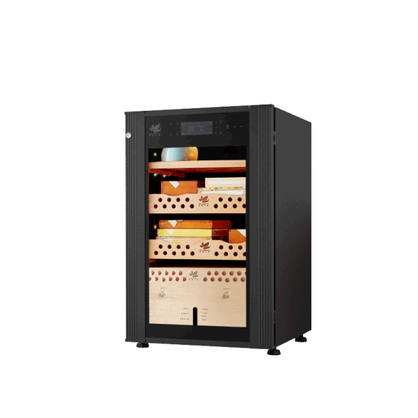 H118-A More Intelligent Power Saving Quieter and Longer life High-end Cigar Display Cooler Racks with Electrical Cooling System
